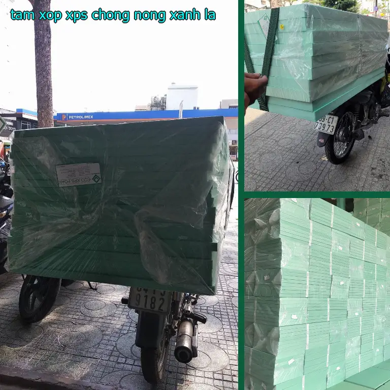 Tấm xốp XPS chống nóng Xanh lá