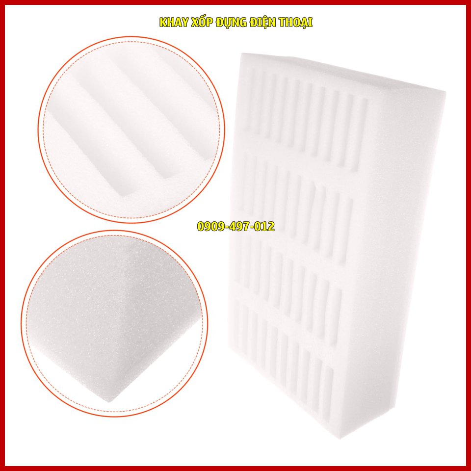 Thông số kỹ thuật khay xốp đựng điện thoại