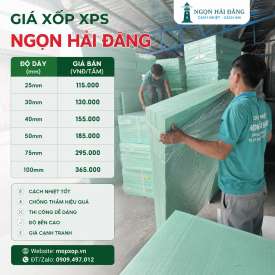 Tất Tần Tật Về Giá Xốp XPS – Từ Yếu Tố Ảnh Hưởng Đến Mẹo Mua Tối Ưu