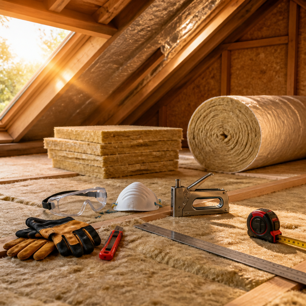Các vật liệu và dụng cụ cần thiết để cách nhiệt