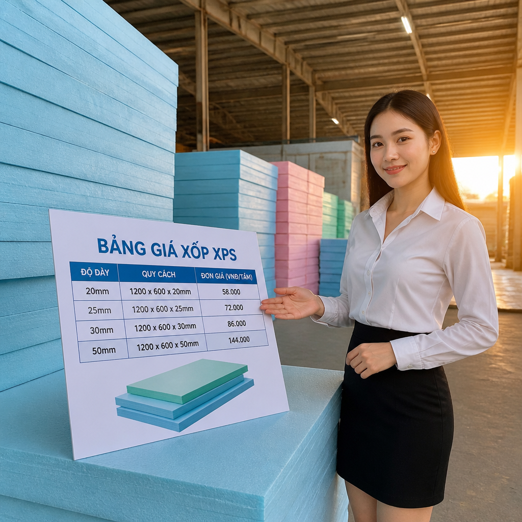 Nhân viên tư vấn khách hàng về chi phí và chiết khấu sản phẩm