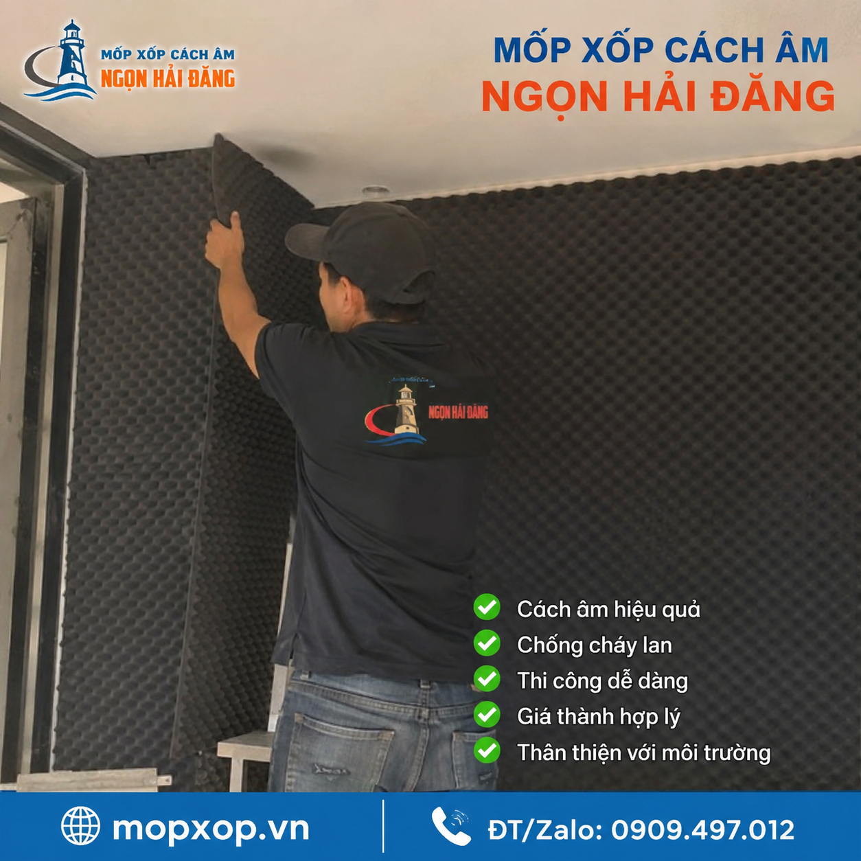 mốp xốp cách âm Ngọn Hải Đăng