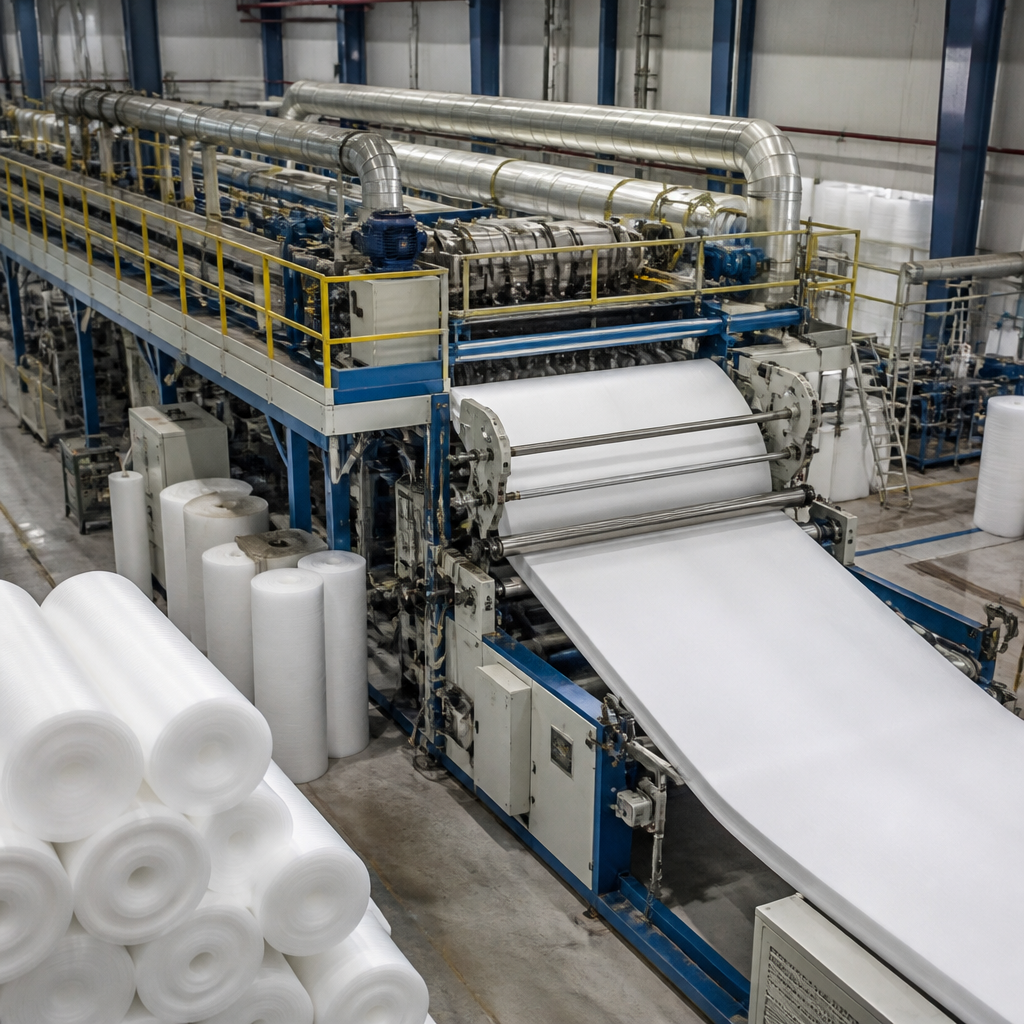 Quy trình sản xuất PE foam định hình với máy cắt CNC hiện đại