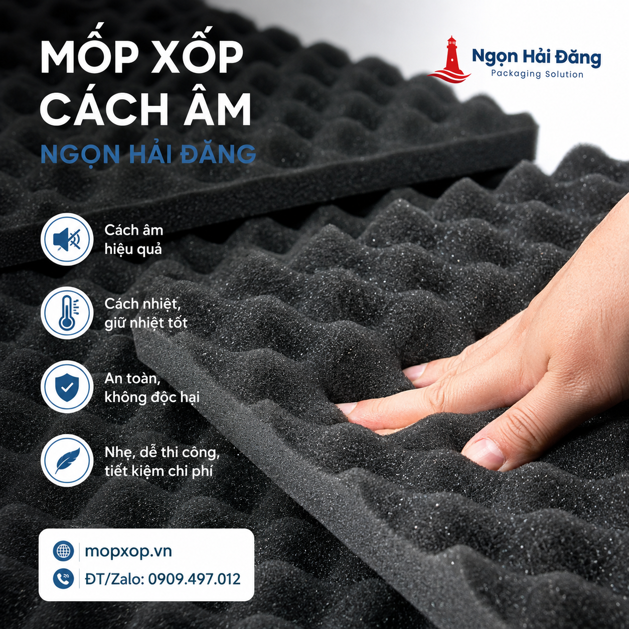 Mốp xốp cách âm Ngọn Hải Đăng chất lượng cao cho mọi không gian
