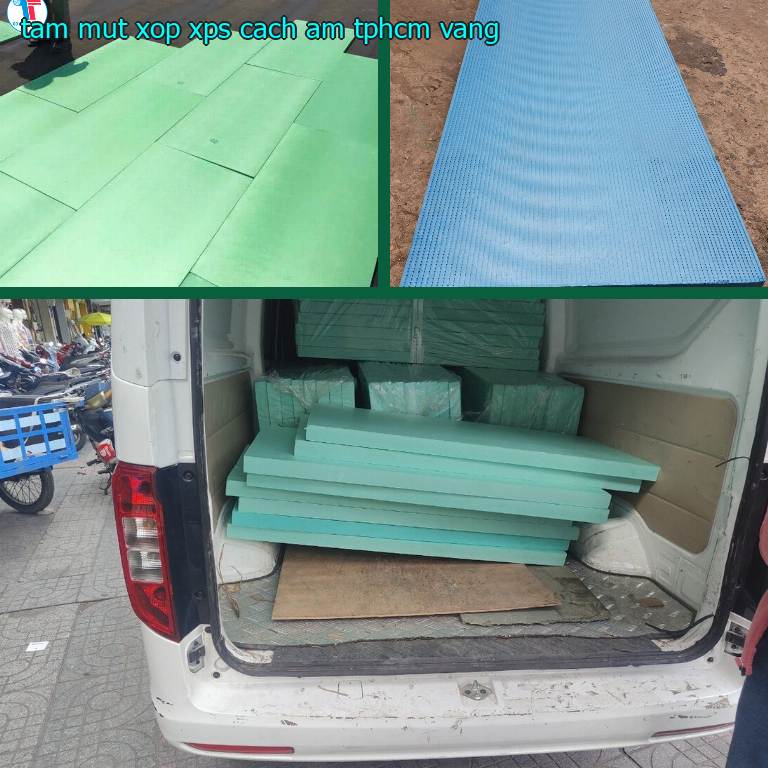 Tấm mút xốp XPS cách âm TpHCM Vàng