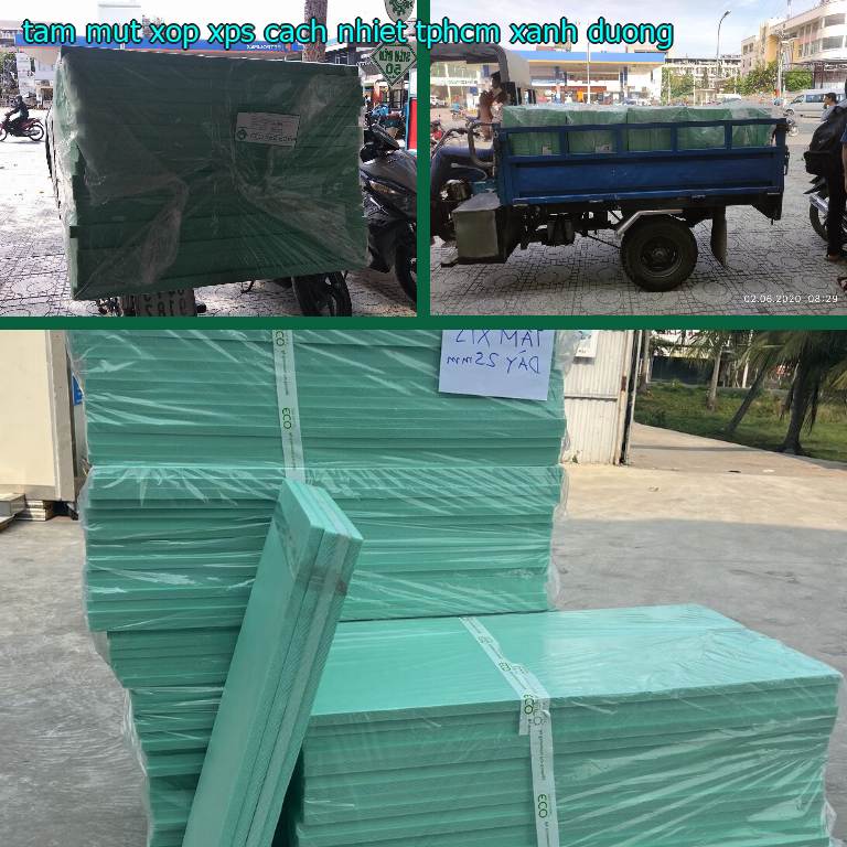 Tấm mút xốp XPS cách nhiệt TpHCM Xanh dương