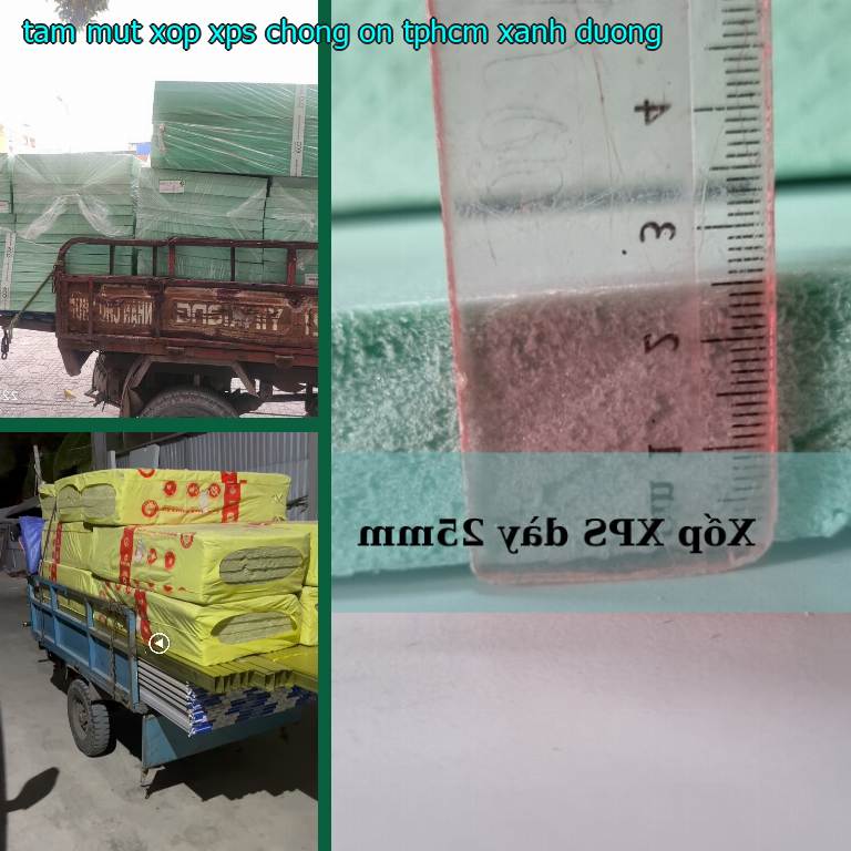 Tấm mút xốp XPS chống ồn TpHCM Xanh dương