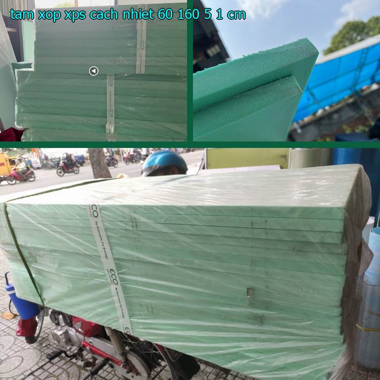Tấm xốp XPS cách nhiệt 60*160*5.1 cm