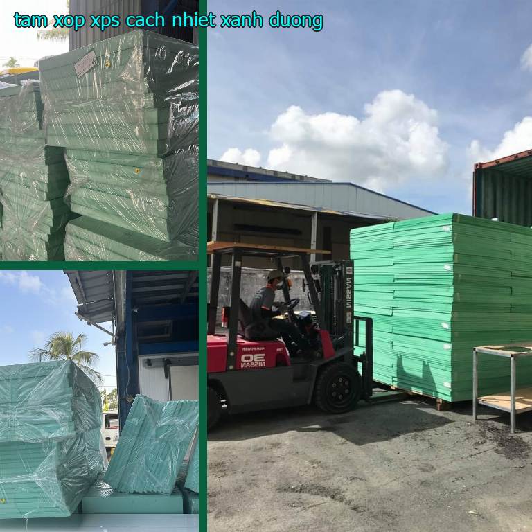 Tấm xốp XPS cách nhiệt Xanh dương
