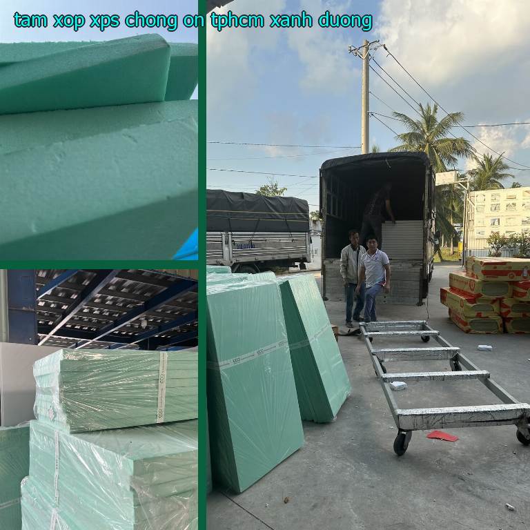 Tấm xốp XPS chống ồn TpHCM Xanh dương